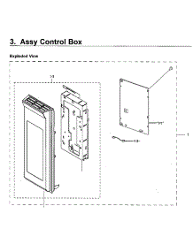 Control Panel parts for Samsung Microwave ME21H706MQB/AA-02 from AppliancePartsPros.com