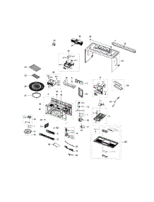 Main Assy parts for Samsung Microwave ME20H705MSW/AA-00 from AppliancePartsPros.com