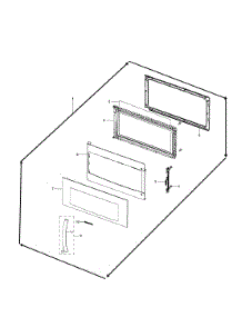 Door Assy parts for Samsung Microwave SMH1926W/XAA-00 from AppliancePartsPros.com