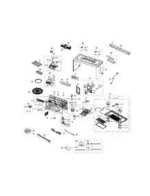 Main Assy parts for Samsung Microwave ME18H704SFW/AA-01 from AppliancePartsPros.com