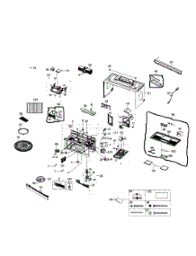 Main Assy parts for Samsung Microwave SMH1926B/XAA-00 from AppliancePartsPros.com