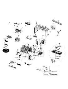 Main Assy parts for Samsung Microwave SMH1927S/XAA-01 from AppliancePartsPros.com