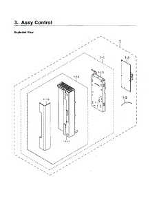 Control Panel parts for Samsung Microwave MC17J8000CS/AA-01 from AppliancePartsPros.com
