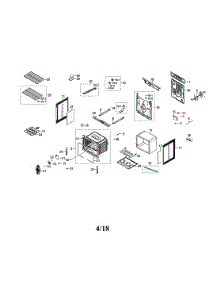 Main Unit parts for Samsung Range NE59N6630SS/AA-00 from AppliancePartsPros.com