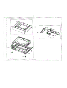 Drawer Assembly parts for Samsung Range NX58K9850SG/AA-02 from AppliancePartsPros.com