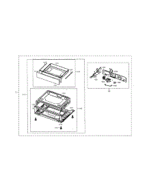 Drawer parts for Samsung Range NX58M6850SG/AA-00 from AppliancePartsPros.com