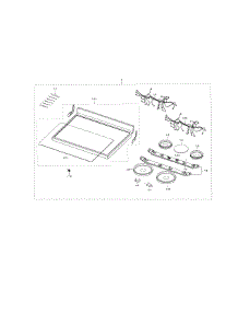 Cooktop parts for Samsung Range FE710DRS/XAA-02 from AppliancePartsPros.com