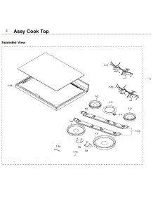 Cooktop parts for Samsung Range NE59J7630SB/AA-02 from AppliancePartsPros.com