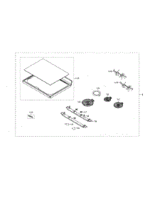 Cooktop parts for Samsung Range NE59N6650SG/AA-00 from AppliancePartsPros.com