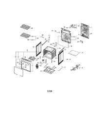 Main parts for Samsung Range NE595R0ABSR/AA-01 from AppliancePartsPros.com