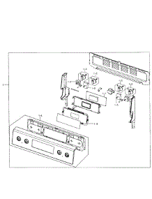 Control Panel parts for Samsung Range NE595R1ABSR/AA-01 from AppliancePartsPros.com
