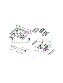 Cooktop parts for Samsung Range FX710BGS/XAA-03 from AppliancePartsPros.com