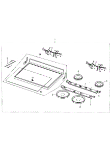 Cook Top parts for Samsung Range FER300SX/XAA-01 from AppliancePartsPros.com