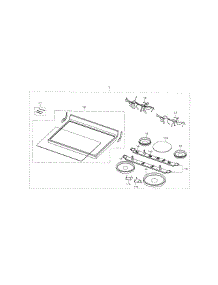Cooktop parts for Samsung Range NE595R1ABSR/AA-03 from AppliancePartsPros.com