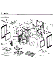 Main Asy parts for Samsung Range NX58H9500WS/AA-01 from AppliancePartsPros.com