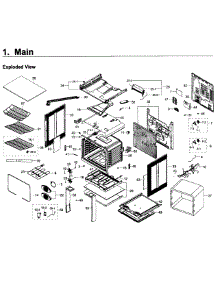 Main Asy parts for Samsung Range NE58K9560WS/AA-00 from AppliancePartsPros.com