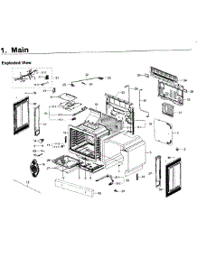 Main Asy parts for Samsung Range NX58J5600SG/AA-00 from AppliancePartsPros.com