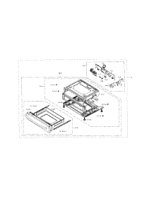 Drawer parts for Samsung Range NX583G0VBBB/AA-01 from AppliancePartsPros.com