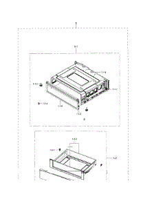 Drawer parts for Samsung Range NE59J3420SW/AA-02 from AppliancePartsPros.com