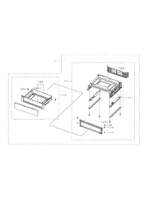 Drawer Parts parts for Samsung Range NE594R0ABSR/AA-00 from AppliancePartsPros.com