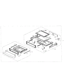 Drawer parts for Samsung Range NE59J7850WG/AA-00 from AppliancePartsPros.com