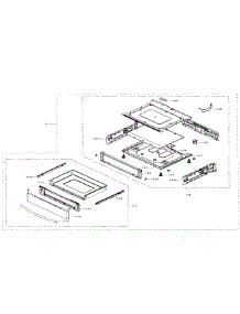 Drawer Assy parts for Samsung Range NE58F9710WS/AA-02 from AppliancePartsPros.com