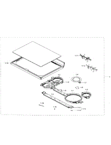 Cooktop Assy parts for Samsung Range NE59J7650WS/AA-00 from AppliancePartsPros.com