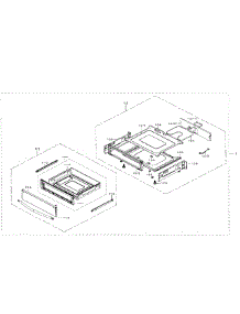 Drawer Assy parts for Samsung Range NE59J7650WS/AA-00 from AppliancePartsPros.com
