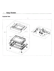 Drawer parts for Samsung Range NX58K9850SG/AA-00 from AppliancePartsPros.com