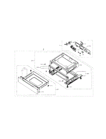 Drawer parts for Samsung Range NX58F5500SS/AA-01 from AppliancePartsPros.com