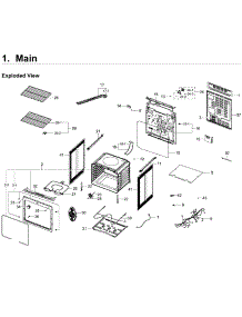 Main Asy parts for Samsung Range NE59J3420SS/AA-07 from AppliancePartsPros.com