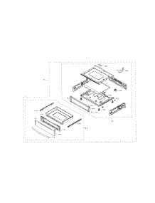 Drawer parts for Samsung Range NE58F9710WS/AA-01 from AppliancePartsPros.com