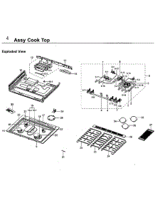 Cooktop parts for Samsung Range NX58H9950WS/AA-01 from AppliancePartsPros.com