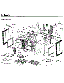 Main Asy parts for Samsung Range NX58H9950WS/AA-01 from AppliancePartsPros.com
