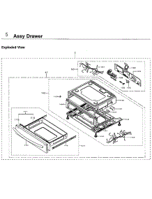 Drawer parts for Samsung Range NX58H9950WS/AA-01 from AppliancePartsPros.com