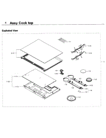 Cooktop parts for Samsung Range NE58K9850WG/AA-00 from AppliancePartsPros.com