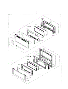 Door Section parts for Samsung Range NE59J7850WS/AA-01 from AppliancePartsPros.com