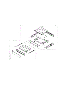 Drawer parts for Samsung Range NE58F9500SS/AA-01 from AppliancePartsPros.com
