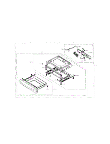 Drawer parts for Samsung Range NX58H5600SS/AA-01 from AppliancePartsPros.com