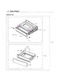 Drawer parts for Samsung Range NE59M4310SB/AA-00 from AppliancePartsPros.com