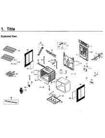 Main Assy parts for Samsung Range NE59M4320SG/AA-00 from AppliancePartsPros.com