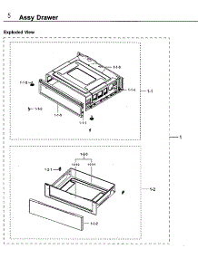 Drawer parts for Samsung Range NE59M4320SG/AA-00 from AppliancePartsPros.com