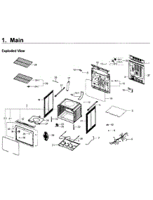 Main Asy parts for Samsung Range NE59J3420SB/AA-05 from AppliancePartsPros.com