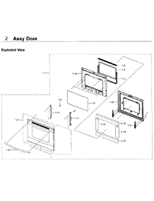 Door parts for Samsung Range NE59J3420SB/AA-05 from AppliancePartsPros.com