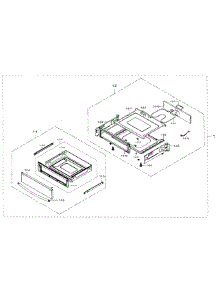 Drawer Section parts for Samsung Range NE59J7650WS/AA-03 from AppliancePartsPros.com
