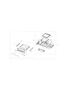 Drawer parts for Samsung Range FE710DRS/XAA-03 from AppliancePartsPros.com