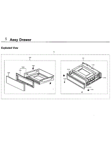Drawer parts for Samsung Range NE59M6850SS/AA-00 from AppliancePartsPros.com