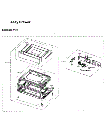 Drawer parts for Samsung Range NX58J7750SS/AA-01 from AppliancePartsPros.com