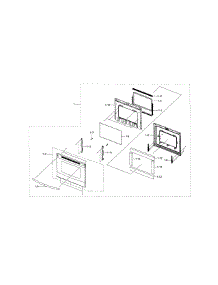 Door parts for Samsung Range NE597R0ABSR/AA-02 from AppliancePartsPros.com