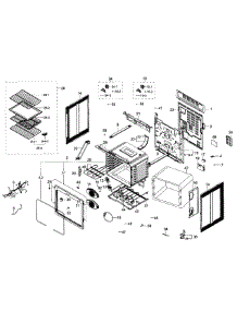 Main Section parts for Samsung Range NE59J7850WG/AA-02 from AppliancePartsPros.com